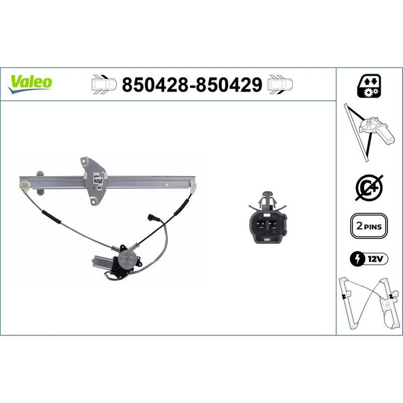 Valeo Electric Window Regulator Lifter Left Front 850428