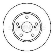 Borg & Beck 2 x Front Brake Discs BBD4807-x2