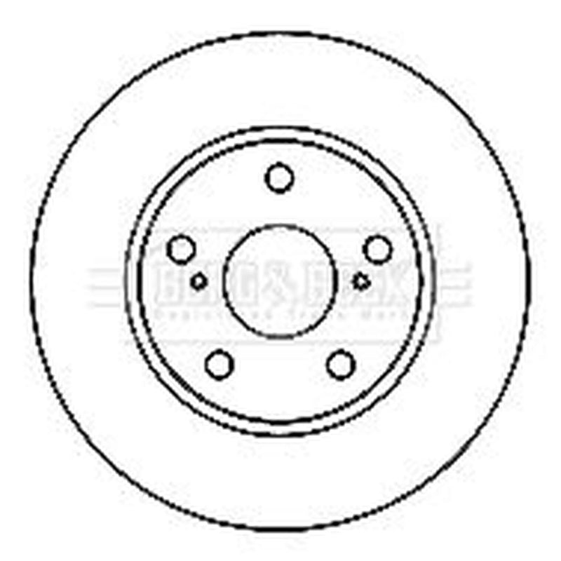 Borg & Beck 2 x Front Brake Discs BBD4807-x2