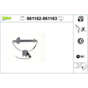 Valeo Electric Window Regulator Lifter Left Front 861162