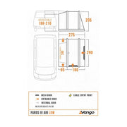 Vango Faros III Air Low Drive Away Awning Low Cloud Grey - Vango - Van Life Living