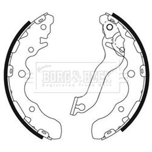 Borg & Beck Parking Brake Shoe Set BBS6464