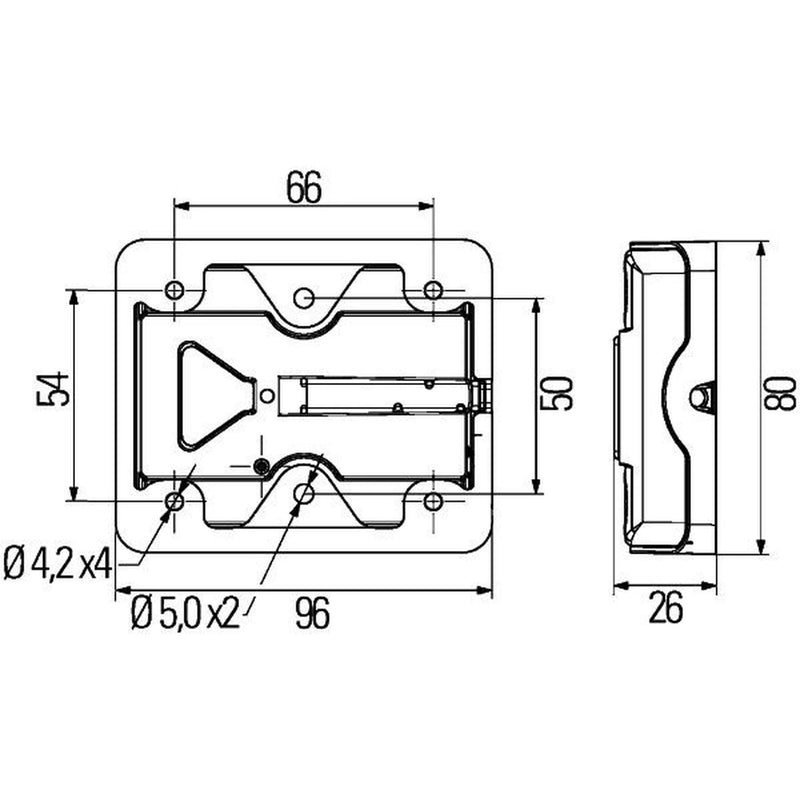 Hella Tail Light / Lamp LED Right 2VA 980 720-001
