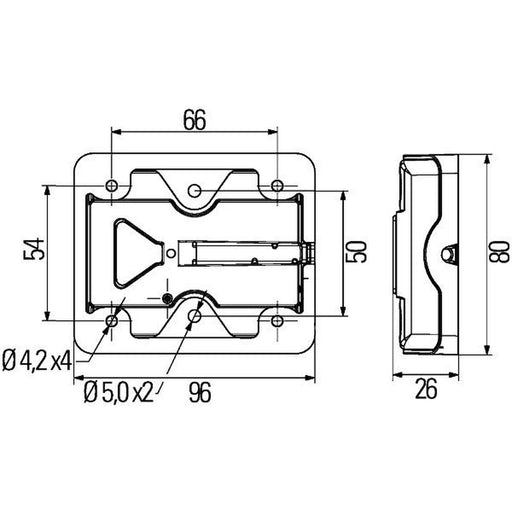 Hella Tail Light / Lamp LED Right 2VB 980 720-501