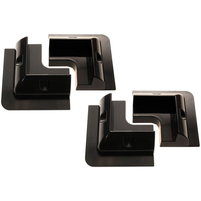 AG ABS Black Solar Panel Corner Mounts x 4 - AG - Van Life Living