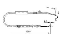 Bosch Handbrake Cable 1987477533