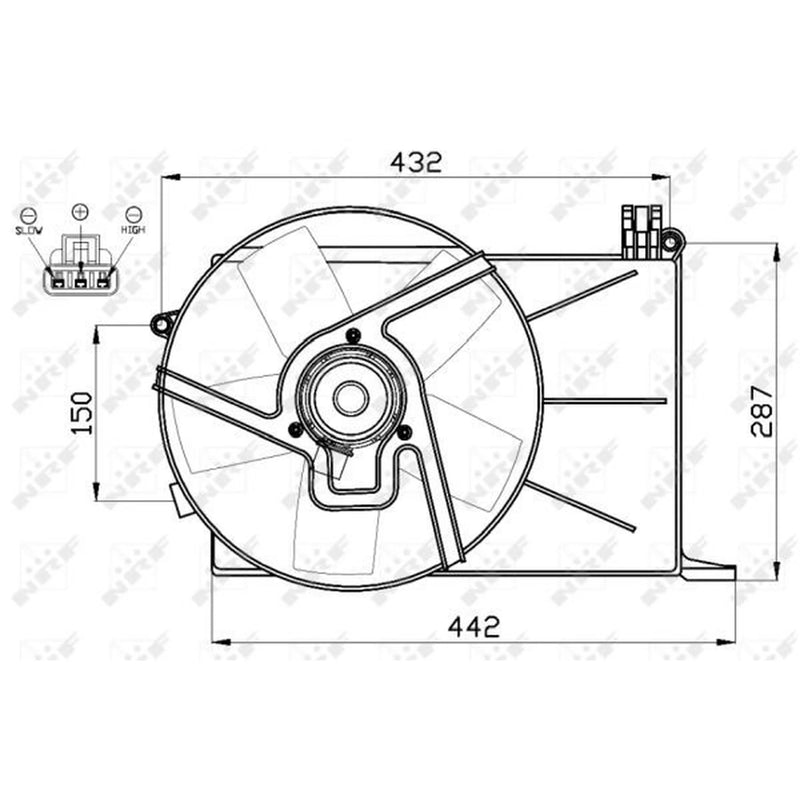 NRF Engine Cooling Fan 47459