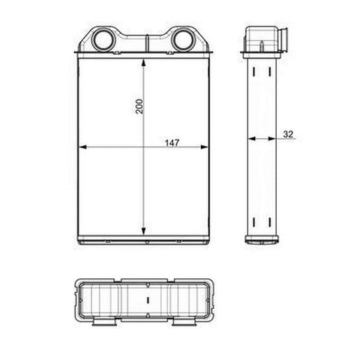 Mahle Heater Matrix Core Heat Exchanger AH 251 000S