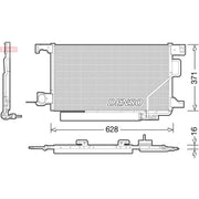 Denso Air Conditioning Condenser DCN17026