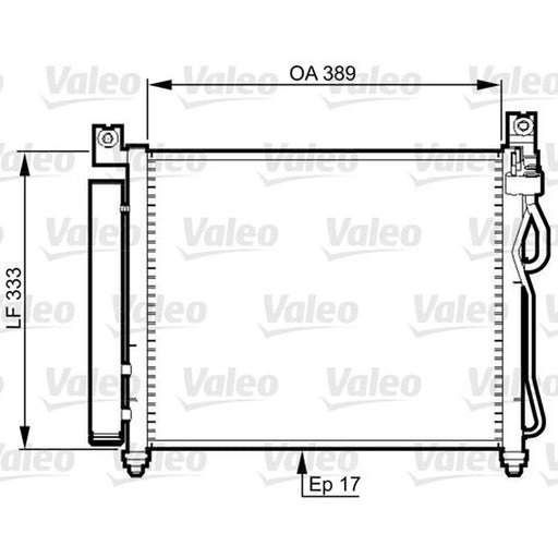 Valeo Air Conditioning Condenser 814346