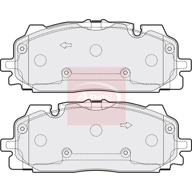 Apec Front Brake Pad Set PAD2162