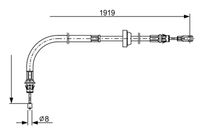 Bosch Handbrake Cable 1987482710
