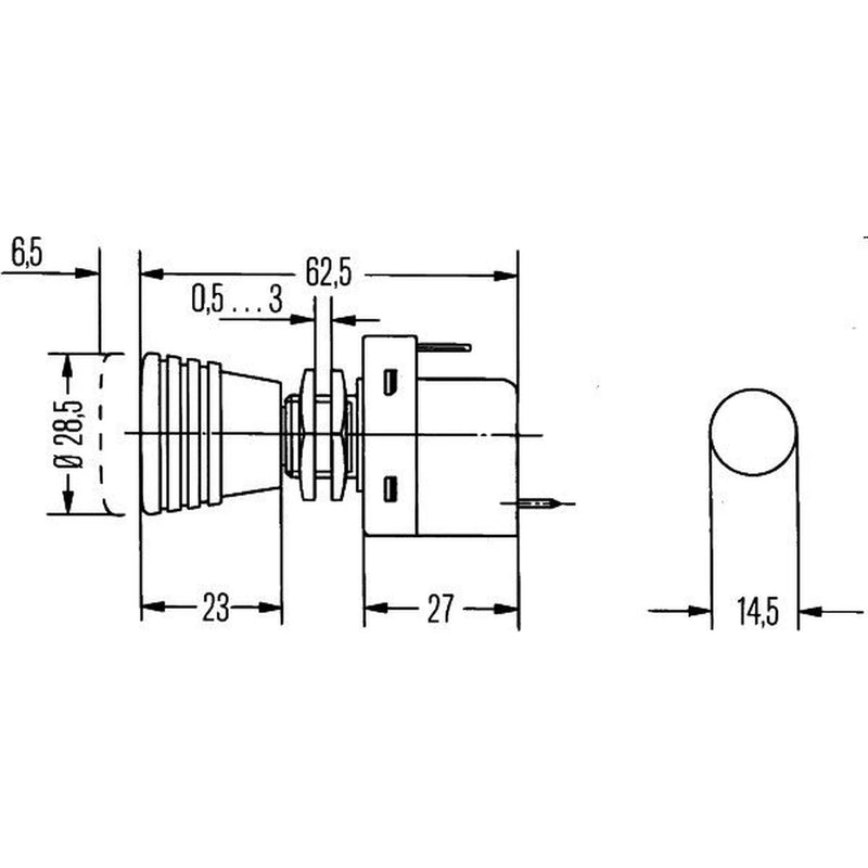 Hella Electrical Switch 6ED 004 778-021