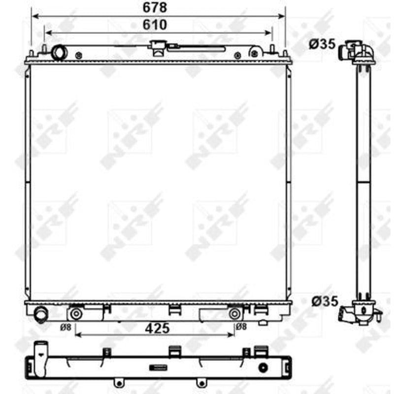 NRF Engine Radiator 53179