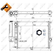 NRF Engine Radiator 50564