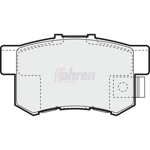 Fahren Rear Brake Pad Set fits Acura Legend 1988-1991 2.0