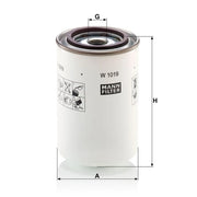 MANN-FILTER Hydraulic Oil Filter W 1019