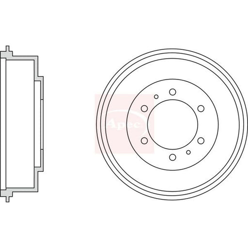 Apec Brake Drum Assembly Rear DRM9951
