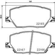 Mintex Front Brake Pad Set MDB3770