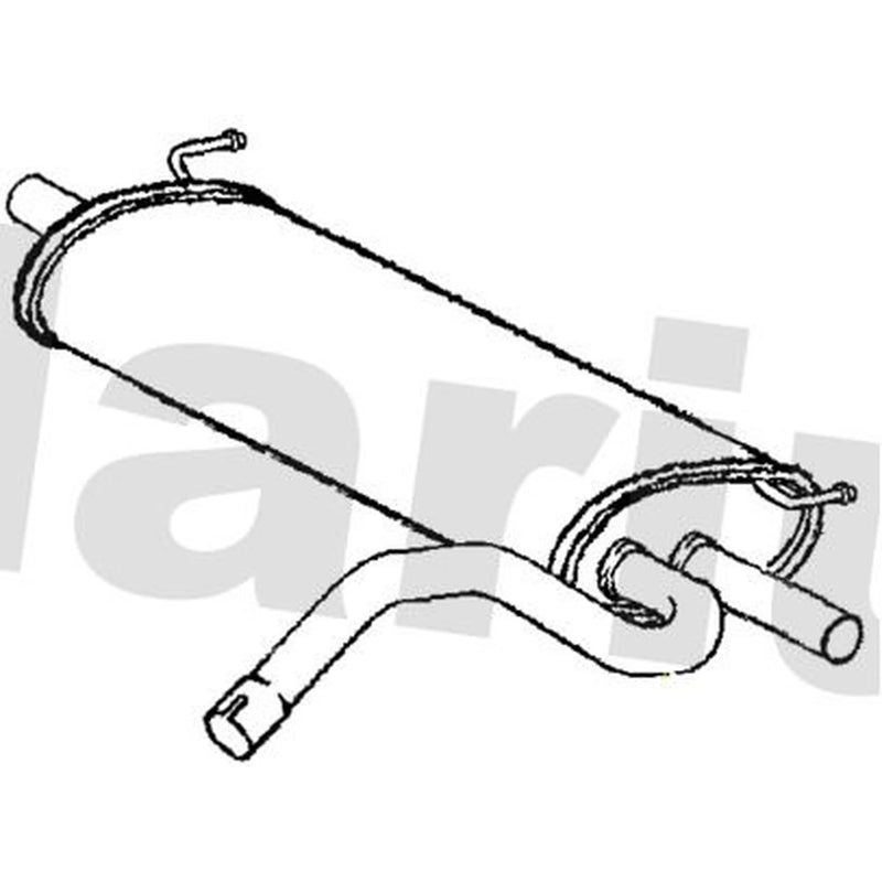 Klarius Box With Tail Pipe Rear VO459E