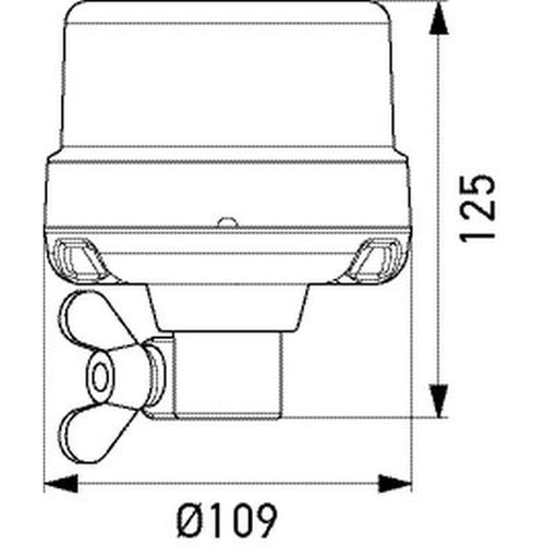 Hella Rotating Beacon Wide High 2XD 066 146-011