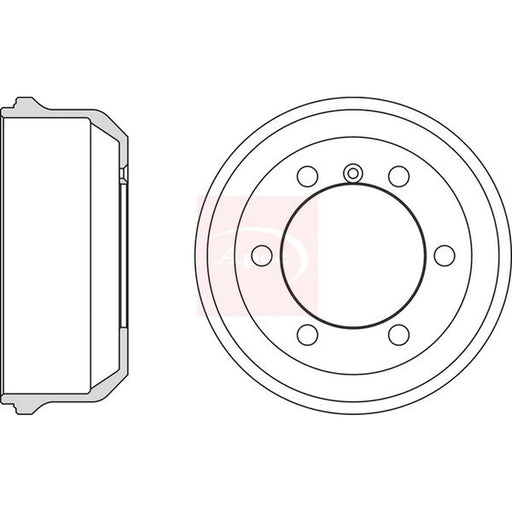 Apec Brake Drum Assembly Rear DRM9909