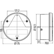 Hella Tail Light / Lamp P21/5W Right 2VA 012 497-101