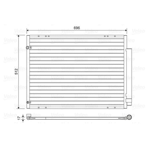 Valeo Air Conditioning Condenser 814448