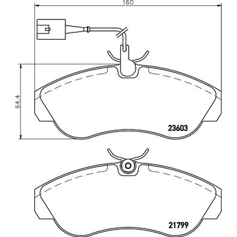 Mintex Front Brake Pad Set MDB2158