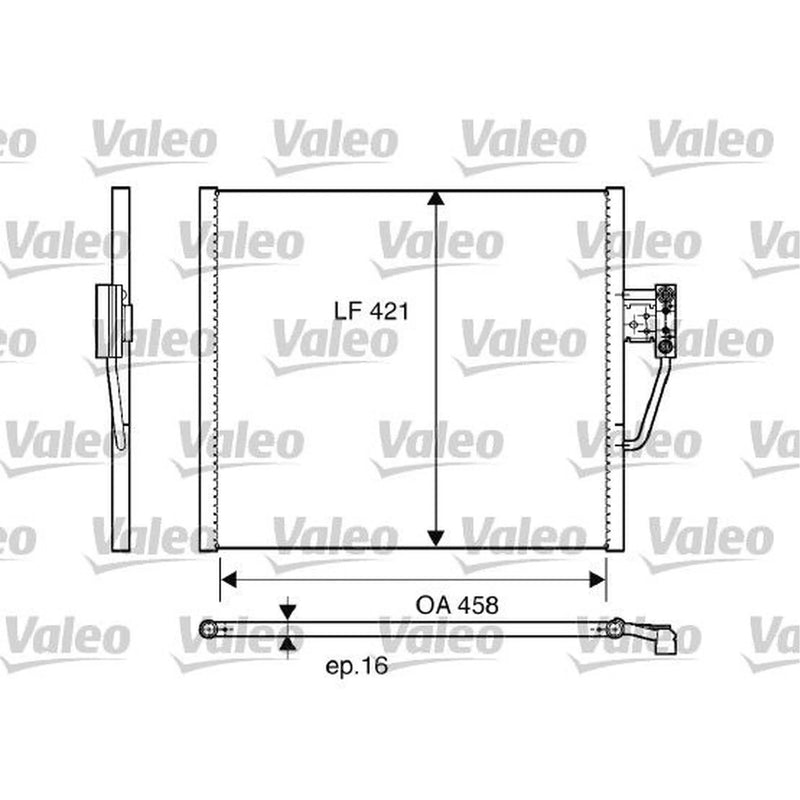 Valeo Air Conditioning Condenser 817248