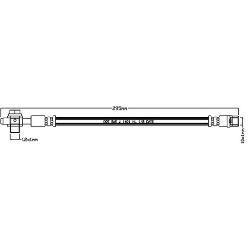 Abtex Brake Hydraulic Hose Line Right ABH1015