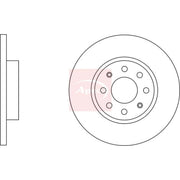 Apec 2 x Solid Front Brake Discs DSK2569-x2