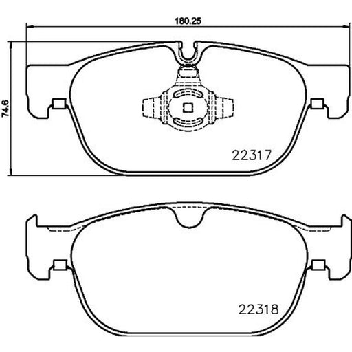 DON Front Brake Pad Set PCP2225