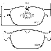 Mintex Front Brake Pad Set MDB3839