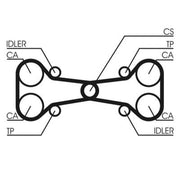 Continental CTAM Timing Belt Kit with Rollers CT782K1