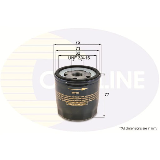 Comline Engine Oil Filter EOF103