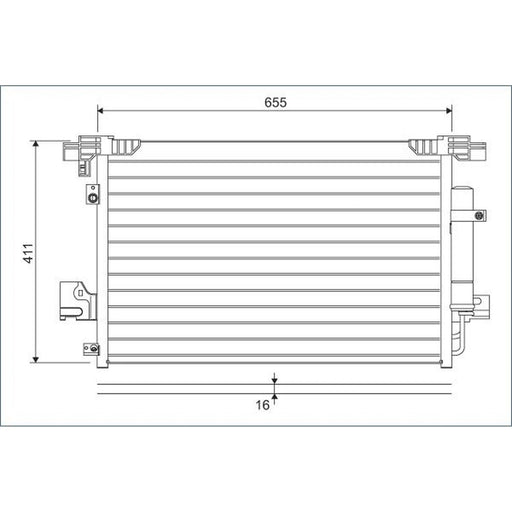 Valeo Air Conditioning Condenser 814315