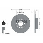 Textar 2 x Solid Rear Brake Discs 92121103-x2