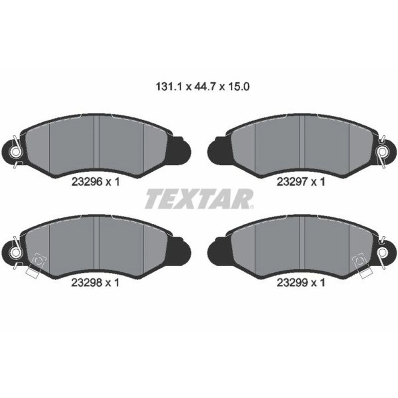 Textar Front Brake Pad Set 2329601