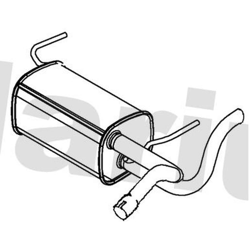 Klarius Box With Tail Pipe Rear GM795H