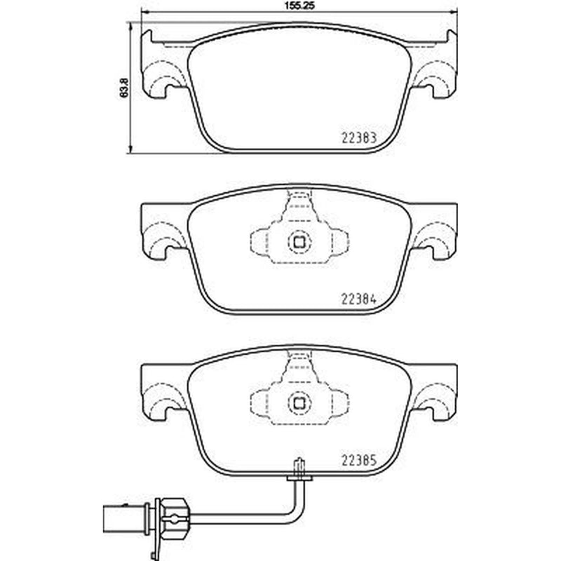 DON Front Brake Pad Set PCP1900