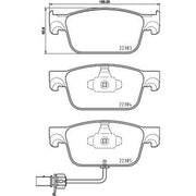 Mintex Front Brake Pad Set MDB3871
