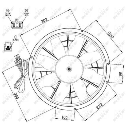 NRF Engine Cooling Fan 47470