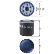 Mahle Engine Oil Filter OC 1566