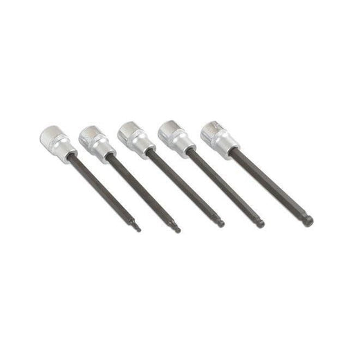 Laser Long Ball End Hex Socket Bit Set 3/8"D 5pc 6765 Laser  - Town Parts