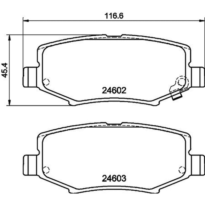 Mintex Rear Brake Pad Set MDB3011