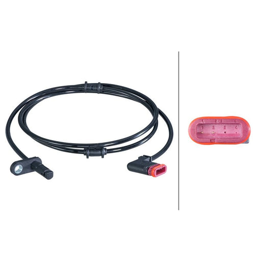 Hella ABS Wheel Speed Sensor Rear 6PU 010 039-731