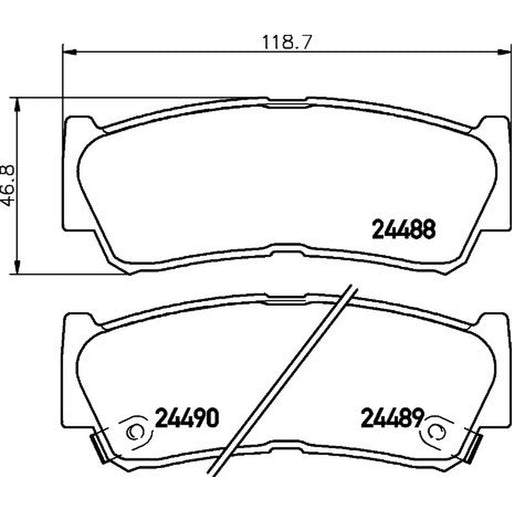 Mintex Rear Brake Pad Set MDB2855