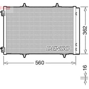 Denso Air Conditioning Condenser DCN07061