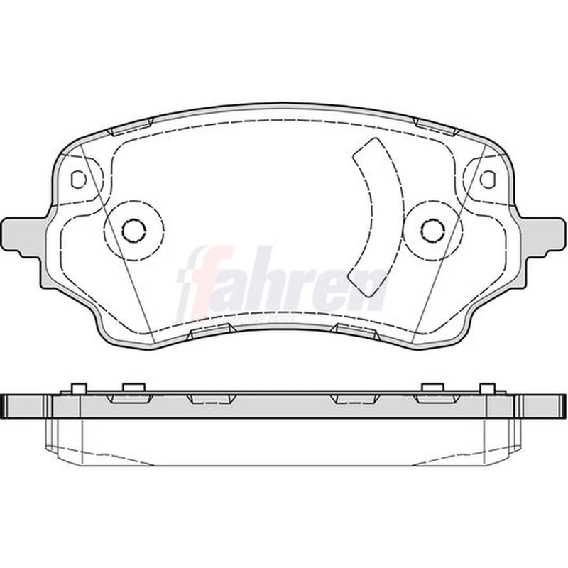 Fahren Front Brake Pad Set fits Ford Puma 2019-2020 1.0 1.5